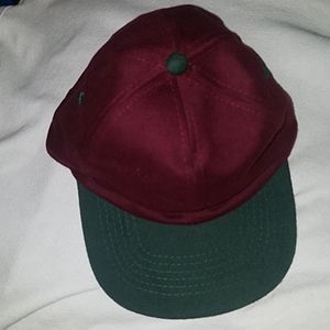 2/$10 NWOT Burgundy and green baseball cap